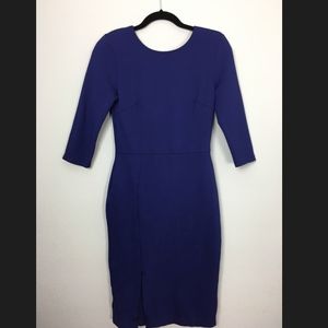 LuLu's Navy Form Fitting Low Back Dress